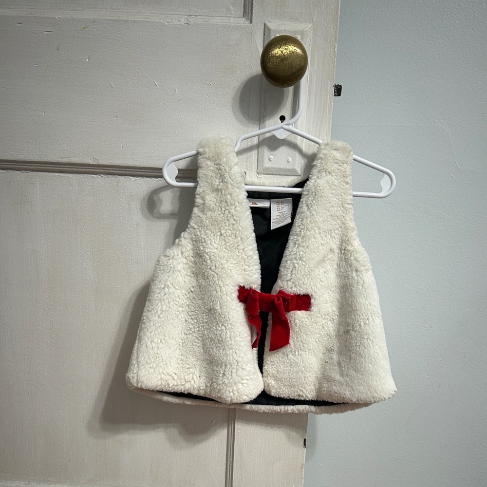 Tommy Bahama Kids Cream Vest with Red Accent